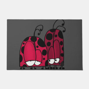The Unrequited Love Ladybug Illustration Doormat