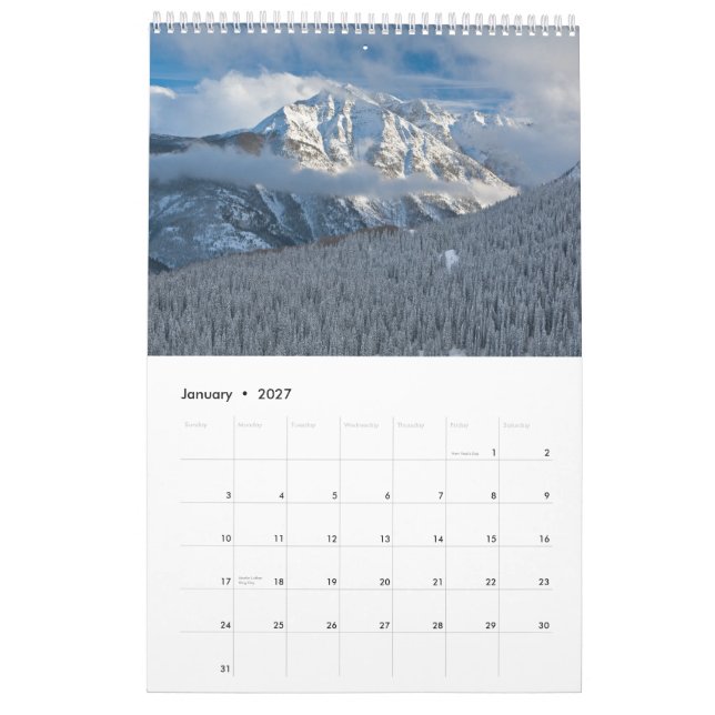 The Untamed West Calendar (Jan 2027)