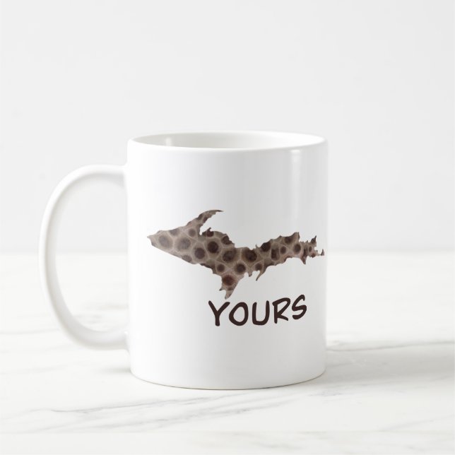 The UP, up-north Michigan humour, up-yours Coffee Mug (Left)