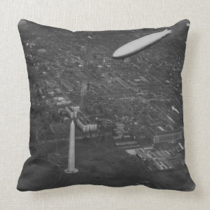 The US Airship 'USS Los Angeles' ZR3 flying over Cushion