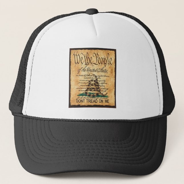 The US Constitution is Not Subversive Trucker Hat (Front)