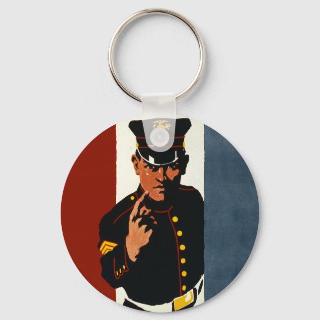 The US Marines Want You Key Ring (Front)