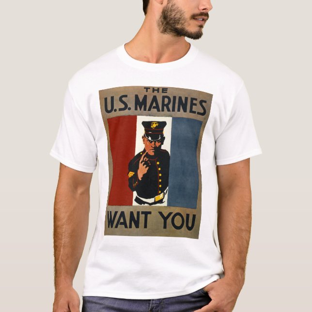 The US Marines Want You T-Shirt (Front)