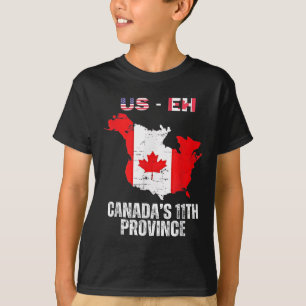 The Usa Canada’s 11th Province Funny Us-eh Useh  T-Shirt