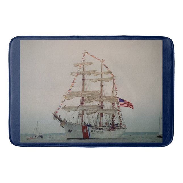 The USCGC Eagle Coast Guard Ship Bath Mat (Front)