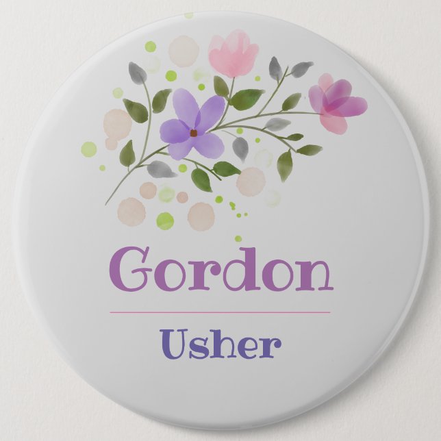 The Usher Button Badge (Front)