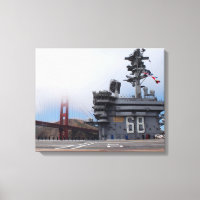 The USS Nimitz at the Golden Gate