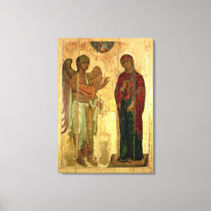 The Ustiug Annunciation, c.1130-40 (tempera on pan Canvas Print
