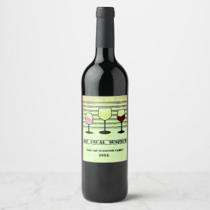 The Usual Suspects, Funny Wine Label