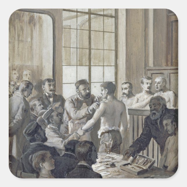 The Vaccination Square Sticker (Front)