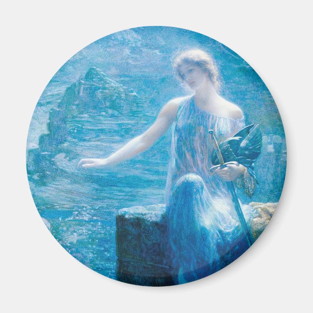 The Valkyrie's Vigil by Edward Robert Hughes Magnet (Front)