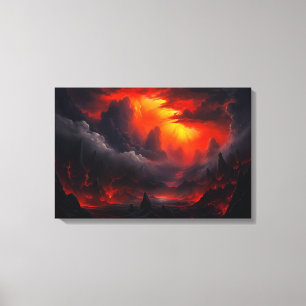 The Valley of Death - Fantasy Art Canvas Print