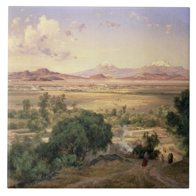 The Valley of Mexico from the Low Ridge of Tacubay Tile (Front)