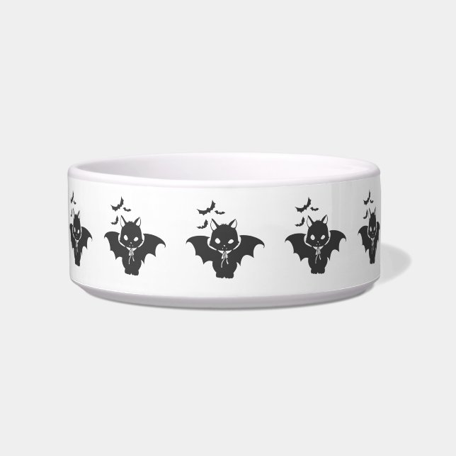 The vampire cat have canine - Choose back color Bowl (Front)