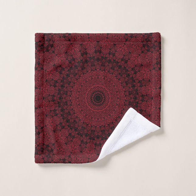 The Vampire Mandala Bath Towel Set (Wash Cloth)