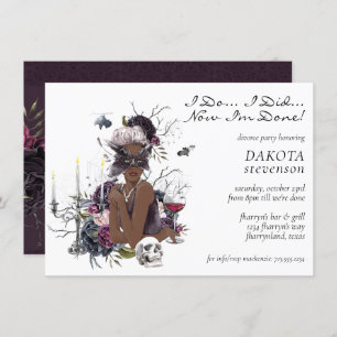 The Vampiress   Moody Gothic Glam Divorce Party Invitation