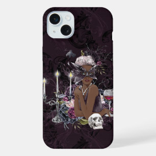 The Vampiress Moody Gothic Vampy Glam Dark Skin iPhone 15 Plus Case