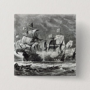 The Vanguard, under Sir William Winter 15 Cm Square Badge