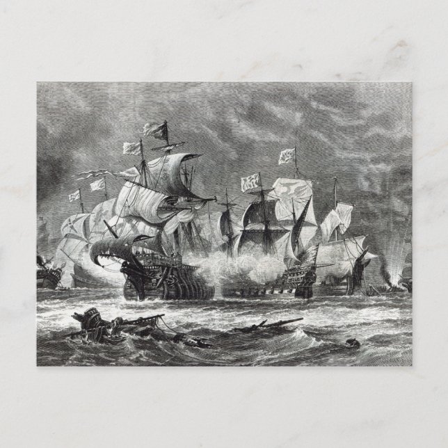 The Vanguard, under Sir William Winter Postcard (Front)