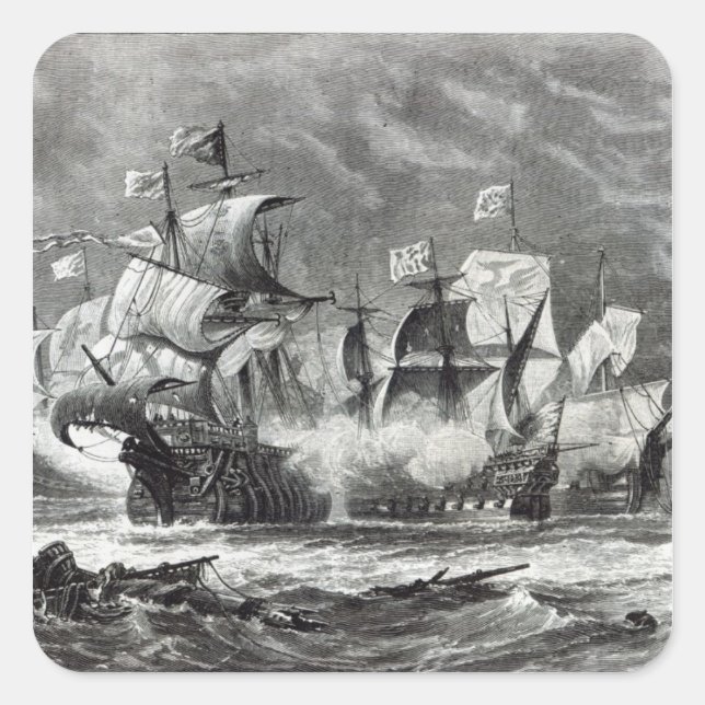 The Vanguard, under Sir William Winter Square Sticker (Front)