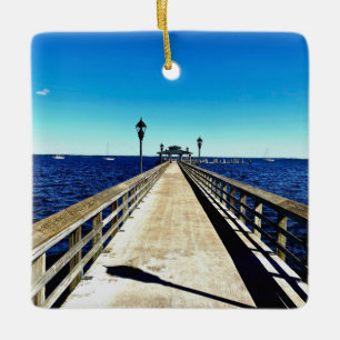 The Vanishing Point Ceramic Ornament