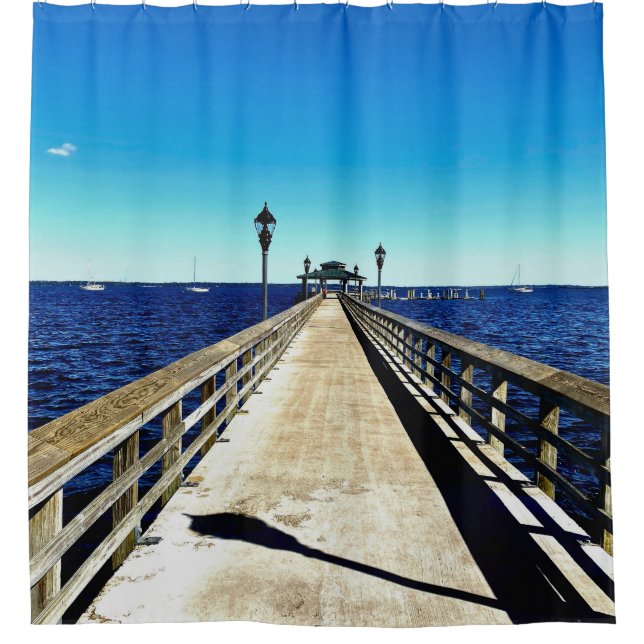 The Vanishing Point Shower Curtain (Front)