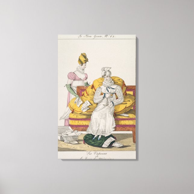 The Vapours or The Accounts Day, plate 62 from 'Le Canvas Print (Front)