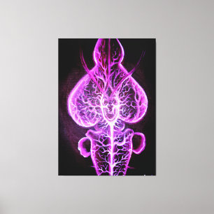 The vascularisation of the nervous system in roden canvas print