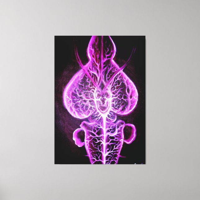 The vascularisation of the nervous system in roden canvas print (Front)