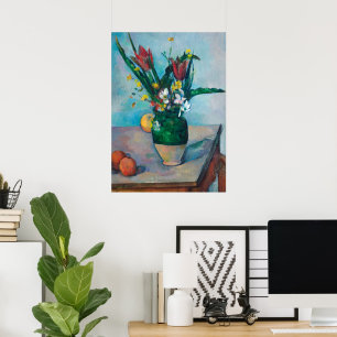 The Vase of Tulips by Paul Cezanne Poster