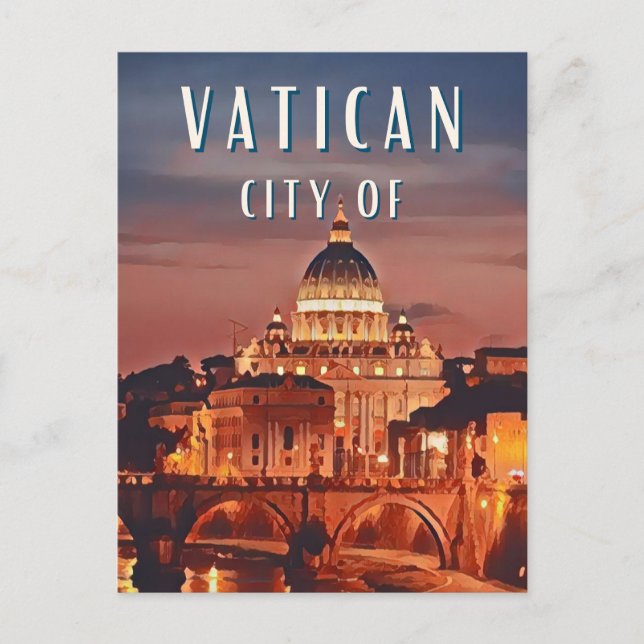The Vatican: an open-air museum Postcard (Front)