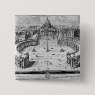 The Vatican, Rome 15 Cm Square Badge