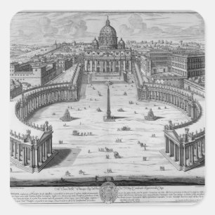 The Vatican, Rome Square Sticker