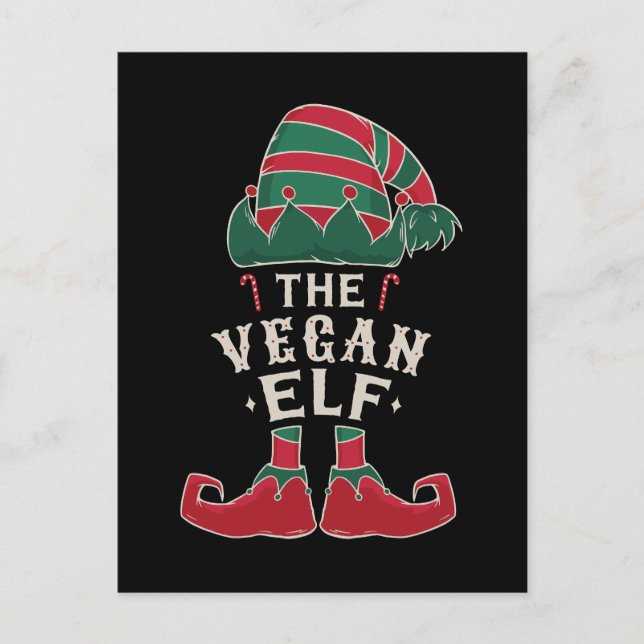 The Vegan Elf Postcard (Front)