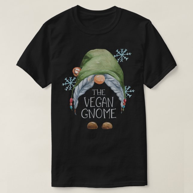 The Vegan Gnome Family Matching Christmas Pajama  T-Shirt (Design Front)