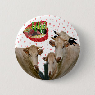 The Vegan Voice 6 Cm Round Badge