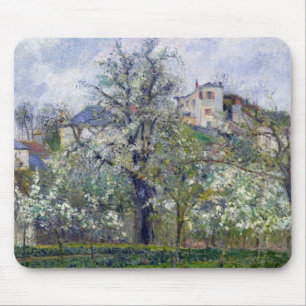 The Vegetable Garden with Trees in Blossom Mouse Pad