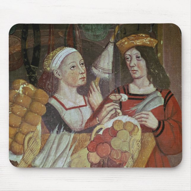 The Vegetable Market Mouse Pad (Front)