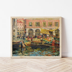 The Vegetable Market, Venice   Louis Abel-Truchet Poster