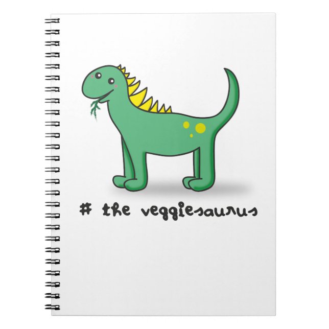 the veggiesaurus, spiral notebook (Front)
