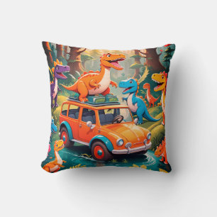 The Velociraptors Family Vacation Cushion