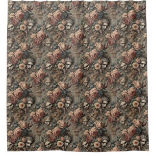 The Velvet Crash – Gothic Victorian Design Shower Curtain