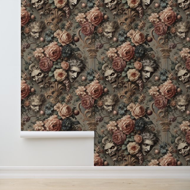 The Velvet Crash – Gothic Victorian Design Wallpaper (Application)