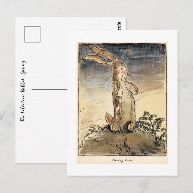 The Velveteen Rabbit , Spring Time Postcard (Front/Back)