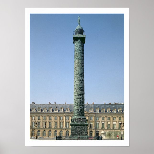 The Vendome Column, with bas-reliefs recording Nap Poster (Front)