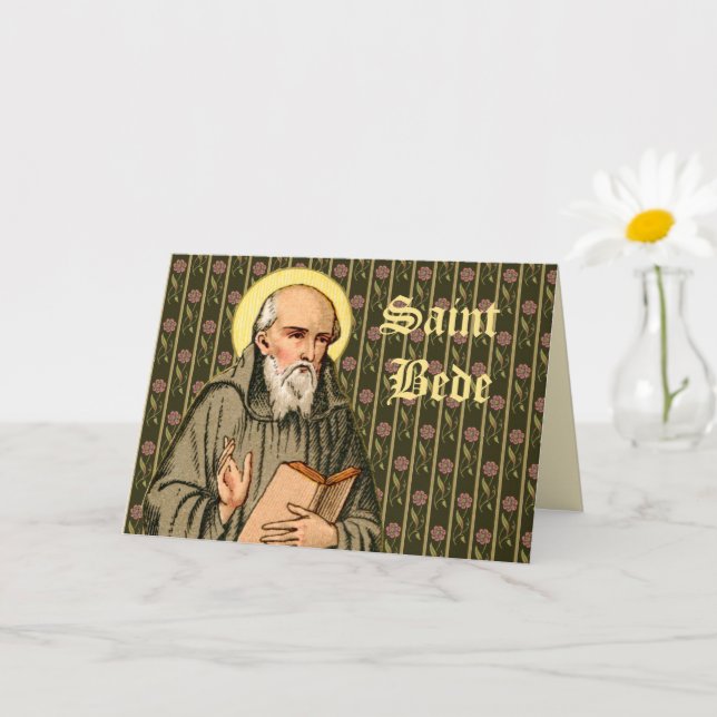 The Venerable Bede Preaching (P 008) Generic Card (Small Plant)