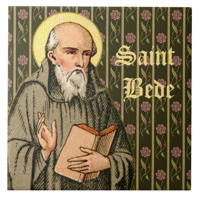 The Venerable Bede Preaching (P 008) Tile (Front)