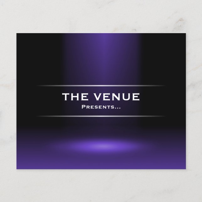 The Venue Presents - Indigo Blue Flyer (Front)