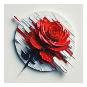 The Versatility of Blooming Roses in Art Photo Print