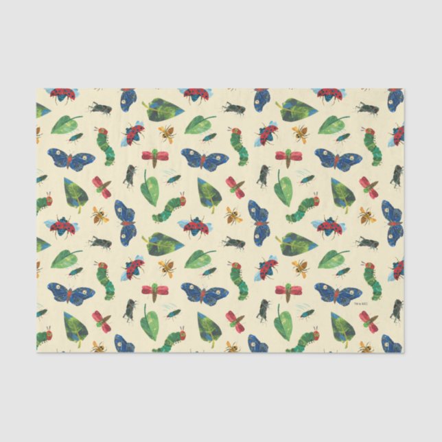 The Very Hungry Caterpillar Be Kind Pattern Tissue Paper (Front)